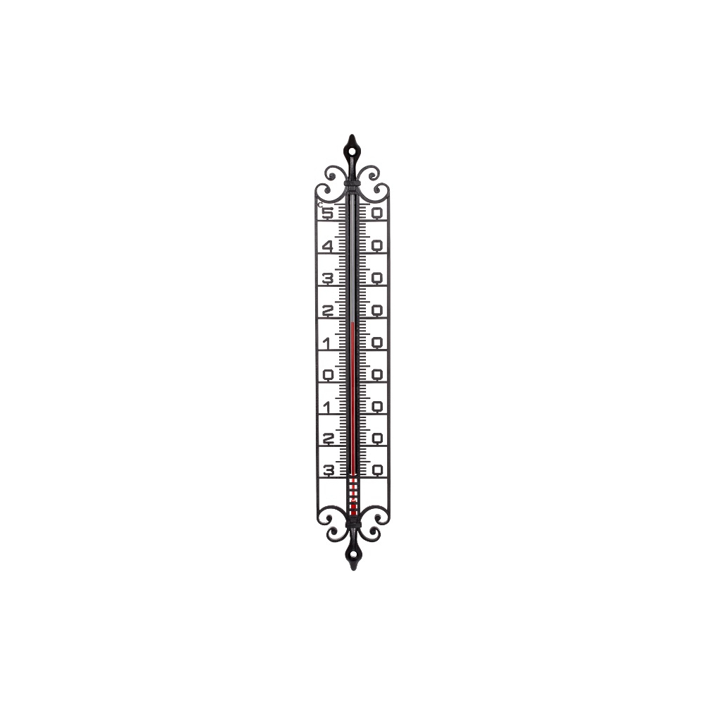 STIL Kültéri Hőmérő kovácsoltvas utánzat 41x6,8x1,0cm -30+55°C +/-1°C