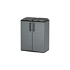 Kép 1/4 - Art Plast félmagas műanyag hulladékszelektáló szekrény 2 fedéllel 680x370x840 mm