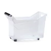 Kép 2/3 - Prosperplast átlátszó tároló doboz 14 liter – fogantyús, görgős kivitel, 38x17,7x25,6 cm-2