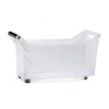 Kép 2/2 - Prosperplast átlátszó tároló doboz 17 liter – fogantyús, görgős kivitel, 48x17,7x25,6 cm-2