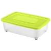 Kép 2/2 - Heidrun Boxmania tároló doboz – 25 literes, 56x37x18 cm, átlátszó műanyag gurulós tárolódoboz tetővel, praktikus megoldás háztartási cikkek rendszerezésére-2