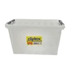 Kép 2/2 - Heidrun Clipbox átlátszó tároló doboz 25 literes, 44x31x23 cm méretben, Clippes tetővel, praktikus és strapabíró műanyag tárolódoboz-2