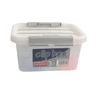 Kép 2/2 - Heidrun Clipbox tároló doboz clippes tetővel – 3 literes, 23x19x12 cm, átlátszó műanyag tárolódoboz fedéllel kisebb tárgyak rendszerezéséhez-2