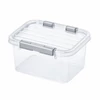 Kép 2/2 - Heidrun Clipbox tároló doboz clippes tetővel – 3 literes, 23x19x12 cm, átlátszó műanyag tárolódoboz fedéllel kisebb tárgyak rendszerezéséhez-2