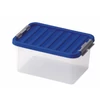 Kép 1/2 - Heidrun Clipbox tároló doboz clippes tetővel – 8 literes, 34x23x16 cm, átlátszó műanyag tárolódoboz fedéllel, ideális irodai és háztartási rendszerezéshez