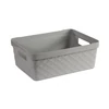 Kép 3/3 - Heidrun Diamond tároló doboz – 11 literes, 36x27x14 cm, elegáns mintázatú műanyag tárolódoboz kisebb háztartási vagy irodai eszközök rendszerezéséhez-3