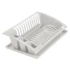 Kép 2/2 - Heidrun edényszárító csepegtető tálcával, 43x27x11,5 cm méretben, praktikus műanyag edényszárító állvány konyhai használatra-2