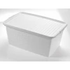Kép 3/3 - Heidrun Intrigobox zárt rattan mintás tárolódoboz 40L tetővel – 59x39x26cm-3