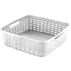 Kép 2/3 - Heidrun rattan hatású műanyag kosár 19x29x10 cm, tároló kosár-2