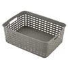 Kép 3/3 - Heidrun rattan hatású műanyag kosár 39x29x13 cm, nagy tároló kosár-3