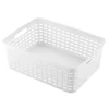 Kép 1/3 - Heidrun rattan hatású műanyag kosár 39x29x13 cm, nagy tároló kosár