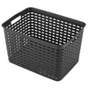 Kép 2/3 - Heidrun rattan hatású műanyag kosár 39x29x22 cm, mély tároló kosár-2