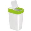 Kép 1/3 - Heidrun Push Up billenős szemetes 18 literes, 29x23x43 cm méretben, fehér színben, praktikus hulladéktároló otthonra és irodába