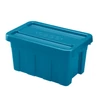 Kép 1/4 - Heidrun The Box 20 literes kék tárolódoboz tetővel – 45x29x24cm méretű műanyag rendszerező