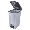 Kép 3/6 - Keeeper OLAF 10 literes pedálos szemetes kuka ezüst színben-3