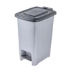 Kép 1/6 - Keeeper OLAF 10 literes pedálos szemetes kuka ezüst színben