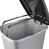 Kép 5/6 - Keeeper OLAF 40 literes nagyméretű pedálos szemetes kuka világosezüst színben-5