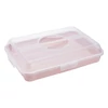 Kép 1/5 - Keeeper sütemény tartó Nordic pink 43x29,5x10,5cm