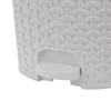 Kép 5/5 - Keeeper kis méretű pedálos kuka fehér kötött design 3 liter-5