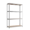 Kép 1/3 - Metalkas fém polc, galvanizált, 4 polcos, HDF, 180×120×40 cm