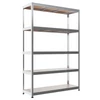 Kép 1/4 - Metalkas fém polc, galvanizált, 5 polcos, HDF, 180×120×40 cm