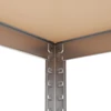 Kép 6/8 - Metalkas fém polc, galvanizált, 5 polcos, HDF, 180×75×30 cm-6