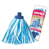 Kép 2/2 - York szintetikus mop fej 120g súlyban, 8x30 cm méretben, Color kivitelben, erős és nedvszívó felmosó fej háztartási használatra