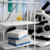 Kép 3/4 - York mosogatószivacs dörzsi – Bacteria Stop, 10 darabos készlet, 9,0x6,0x3,0 cm, antibakteriális szivacs edények higiénikus tisztításához-3