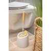 Kép 3/4 - York WC kefe és tartó szett 14x14x40 cm méretben, Bamboo Eco Natural kivitelben, környezetbarát és praktikus WC tisztító eszköz fürdőszobába-3