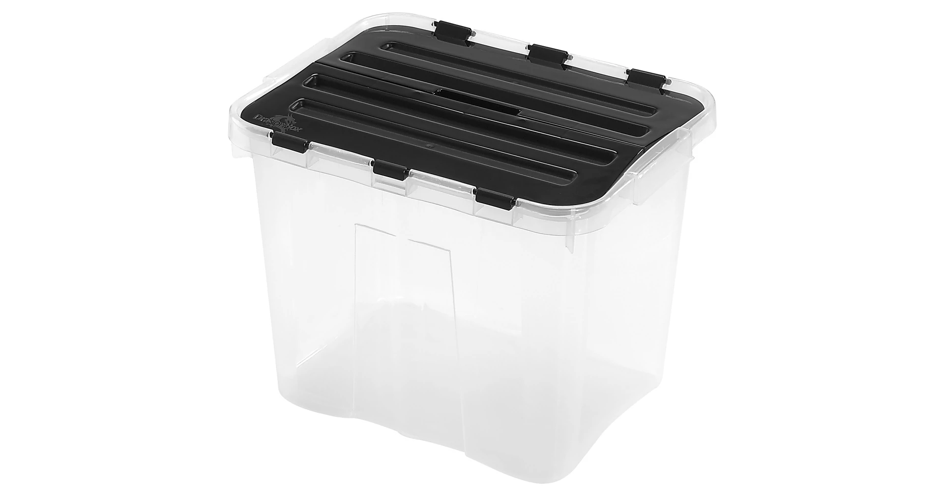 Heidrun 3 Stück Dragon Box 42 Liter - mit geteiltem deckel - 49 x 36 x