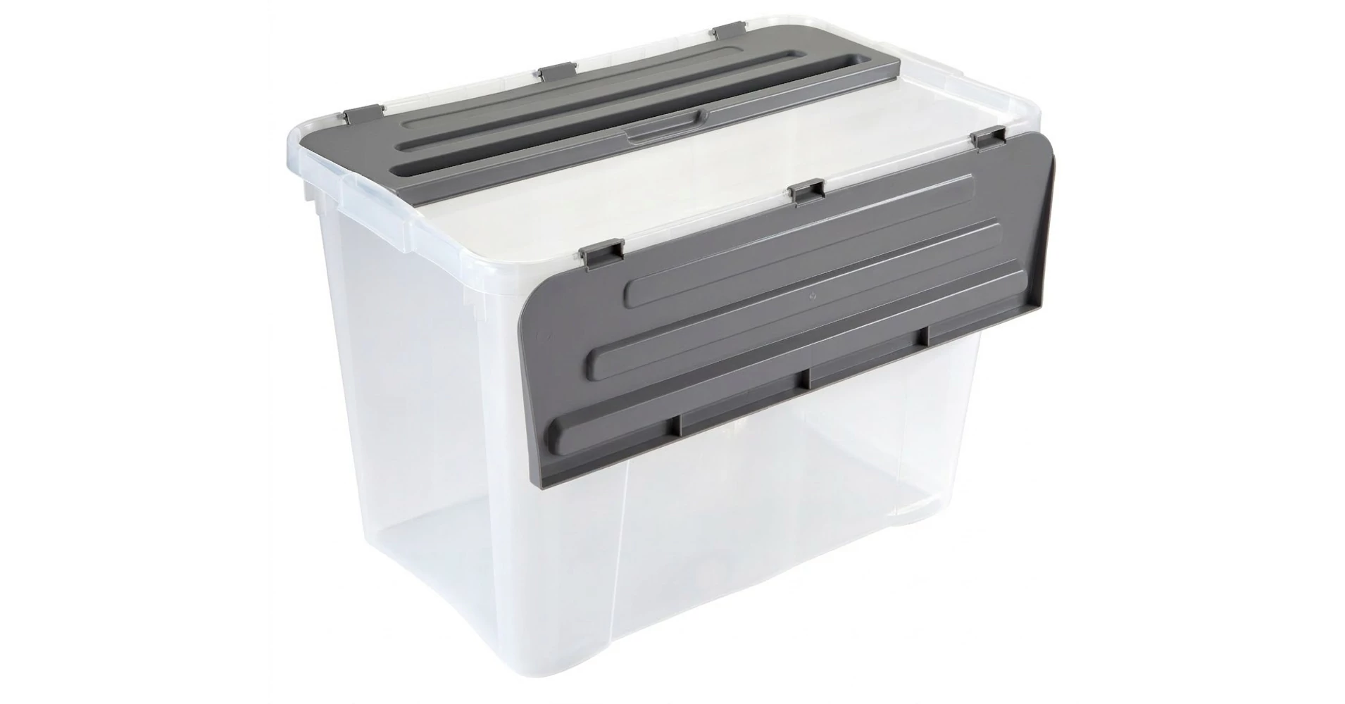 Heidrun Dragon Box tároló doboz 60L Classic fekete tetővel