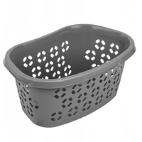 Keeeper Ruháskosár 30,5L 57,5x38,2x26,5cm ergonomikus SZÜRKE Anton Eco Line 
