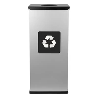 ALDA Eko Square 60L szelektív hulladékgyűjtő fekete fedéllel