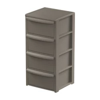 Art Plast műanyag fiókos tároló galambszürke (dove-grey) színben, 4 fiókos kivitelben 390x385x790 mm