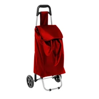 Casa-Si Amigo piros bevásárlókocsi 33L – max. 15 kg teherbírás, 36x22x95 cm