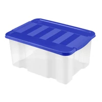 Heidrun Boxmania tároló doboz tetővel – 1,5 literes Extra Mini, 19x15x8,0 cm, átlátszó műanyag doboz fedéllel apró tárgyak rendszerezéséhez otthon vagy irodában