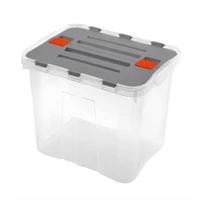 Heidrun Dragon Box átlátszó tároló doboz 24 literes, 39x29x30 cm méretben, Special Edition oldalra nyíló tetővel, praktikus műanyag tárolódoboz