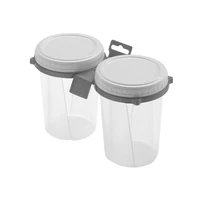 Heidrun ételtároló 2 x 0,5 literes 9,5x12,5 cm csavarós tetővel műanyag doboz szett