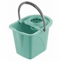 Heidrun felmosó vödör 15 literes, 30x30x40 cm méretben, csavarókosárral, praktikus tisztító vödör felmosáshoz