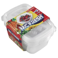 Heidrun Mc Fresh ételtároló 3 x 1,2 literes 19,8x14,2x7,7 cm műanyag doboz szett