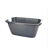 Heidrun Diamond mosókád 58x38x25 cm füllel, nagy kapacitású műanyag kád háztartási és mosási feladatokra