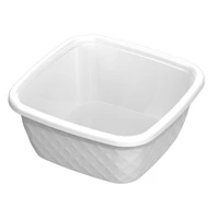 Heidrun Diamond mosótál 9 literes 34x34x14 cm elegáns műanyag tál háztartási és konyhai használatra