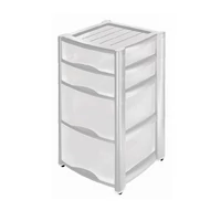 Heidrun Professional 2+2 fiókos görgős tároló 40×38×61 cm – praktikus, mobil műanyag tároló Plasticbox.hu kínálatában