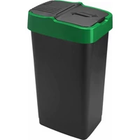 Heidrun Push Up billenős szemetes 35 literes, 33x26x51 cm méretben, fekete színben, nagyobb kapacitású modern hulladéktároló otthonra vagy irodába