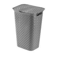 Heidrun szennyestartó 55 literes Diamond kivitelben, 42x35x57 cm méretben, elegáns és tartós szennyeskosár otthonra