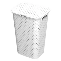 Heidrun szennyestartó 55 literes Diamond kivitelben, 42x35x57 cm méretben, elegáns és tartós szennyeskosár otthonra