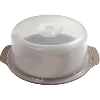 Heidrun tortatartó 40x35x15 cm méretben, műanyag tortahordozó tetővel, praktikus sütemény- és tortaszállító doboz