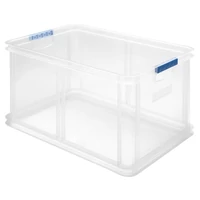 Heidrun Unibox 60L átlátszó műanyag tárolódoboz 60x40x30cm – nagy kapacitású rendszerező