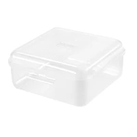 Heidrun XXXL uzsonnás doboz 18,5x18,5x8,6 cm – nagyméretű műanyag ételtároló doboz