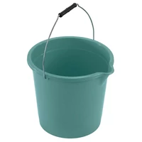 Heidrun műanyag vödör 10 literes, 26x26x35 cm méretben, erős fém fogóval, praktikus háztartási vödör